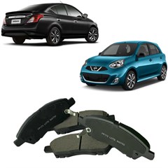 Pastilha Freio Cerâmica Dianteira Nissan March Versa